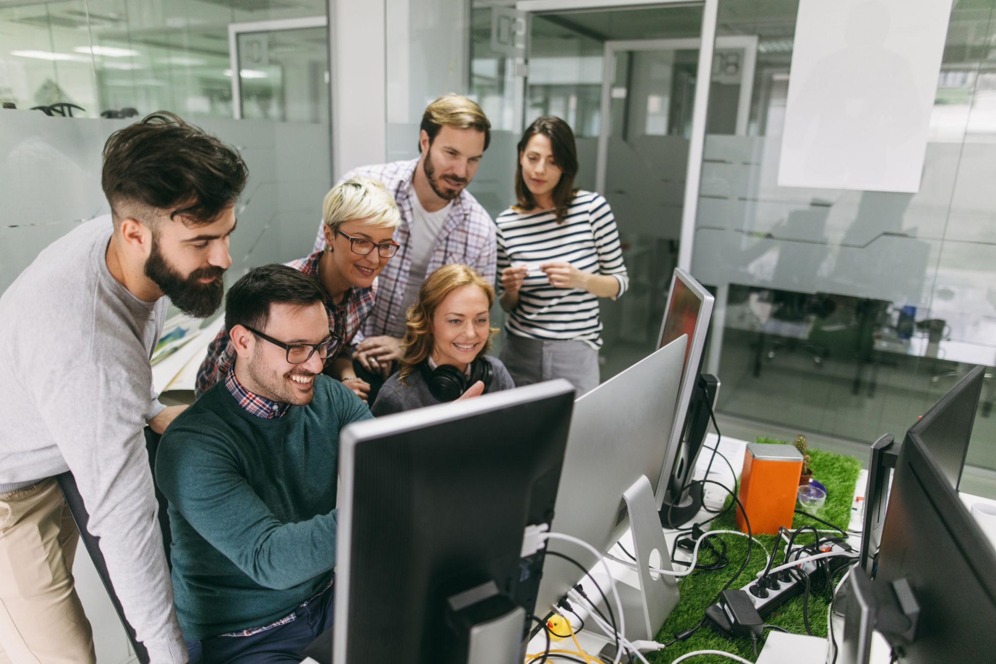 Technology staffing team discussion